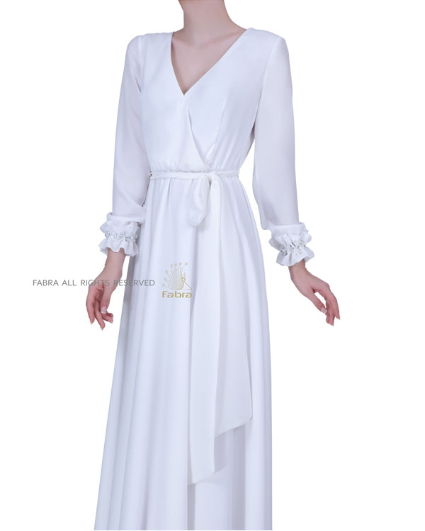 لباس مجلسی پوشیده سفید 1